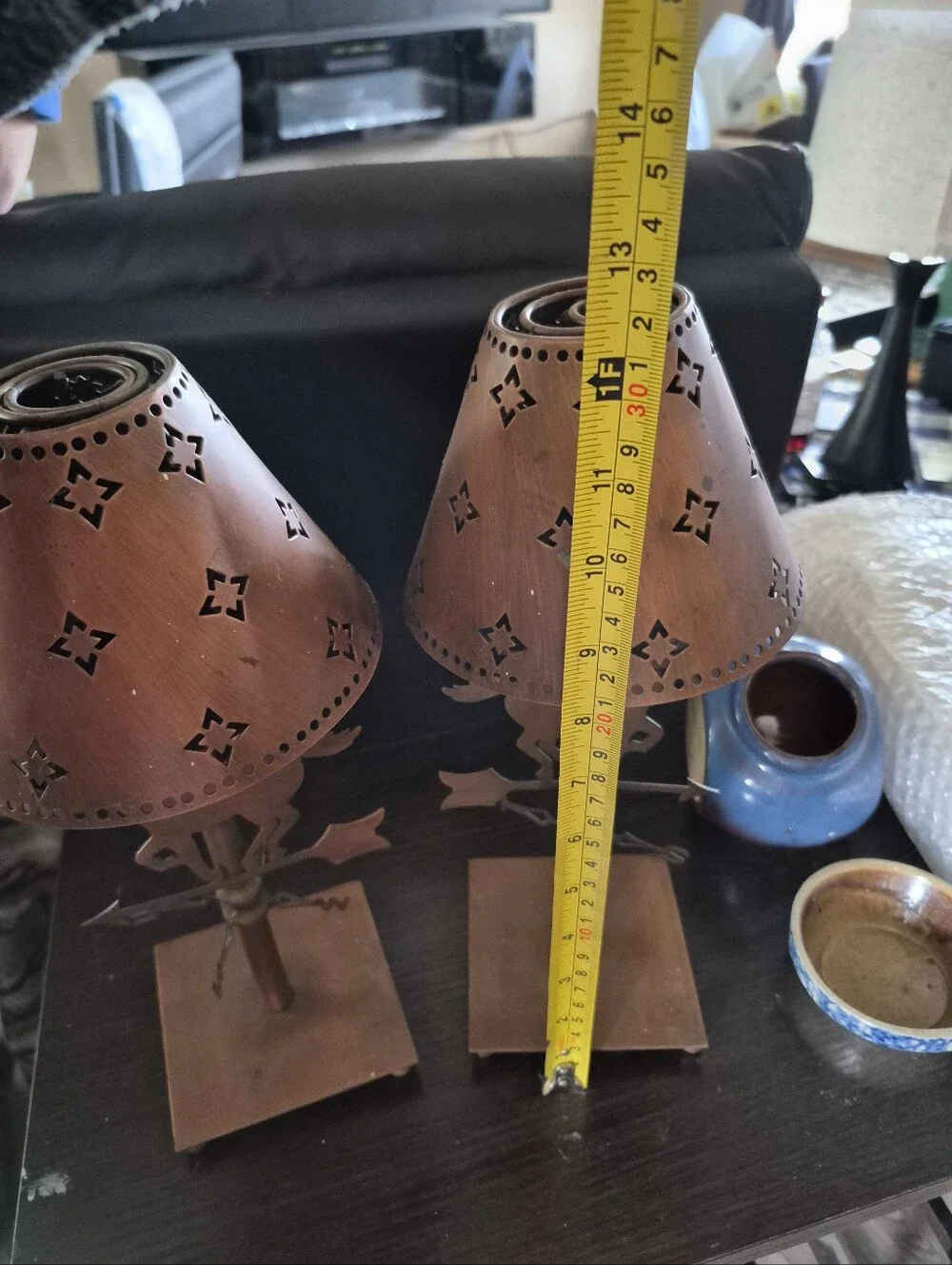 Rust Brown Horse Weathervane Accent Table Lamp - Rustic Home Accents